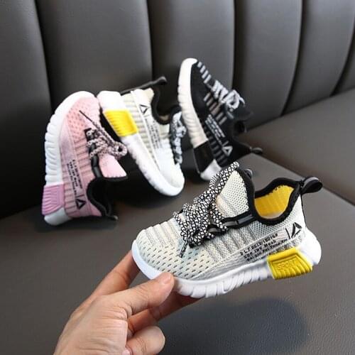 New Kids Sneakers Breathable Mesh Fashion Lightweight Children Shoes Casual Boys Shoes Baby Girls Sneakers Toddler Non-slip Soft