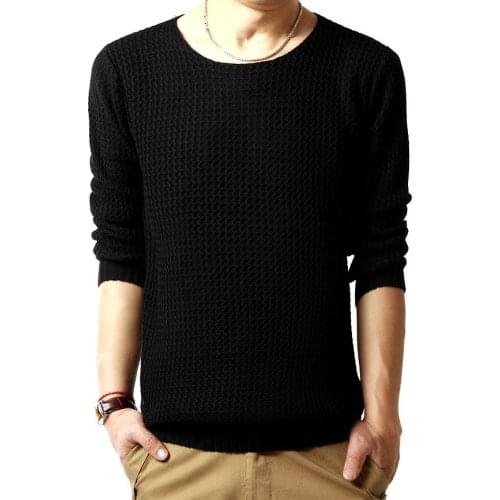2015 Hot Sale Pullover Sweater Male O-neck Sweater Spring Long Sleeved Casual Knitted Men Sweater Men 3 Colors Size:M-XXL