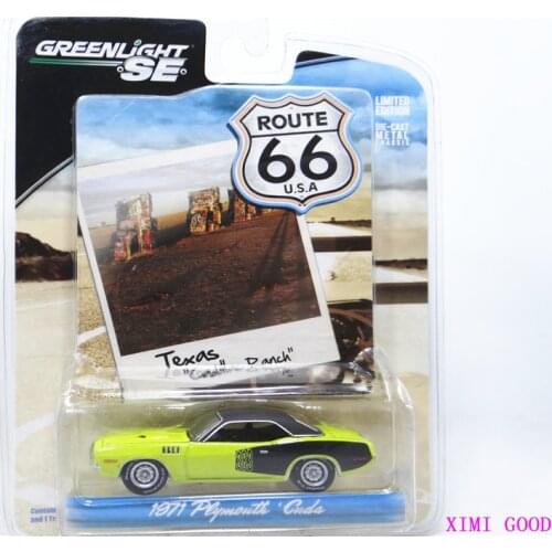 GREENLIGHT cars 1/64 1971 Plymouth Cuda Collection Metal Diecast Model Cars Toys