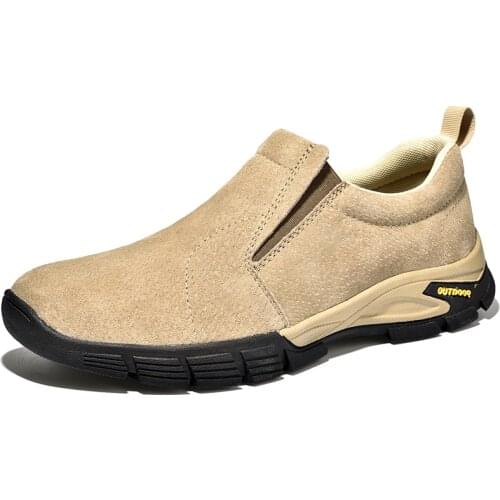 Cow suede leather mens sneakers moccasins fashion shoes slip on men soft driving shoes mens loafers homme shoe