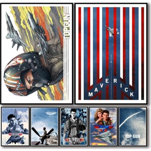 14 Designs Movie Top Gun Whitepaper Poster Artwork Fancy Wall Sticker for Coffee House Bar A3