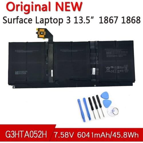 G3HTA052H New Original Laptop Tablet battery For Microsoft surface Laptop3 battery DYNT02 6041mAh 7.58V 45.8Wh