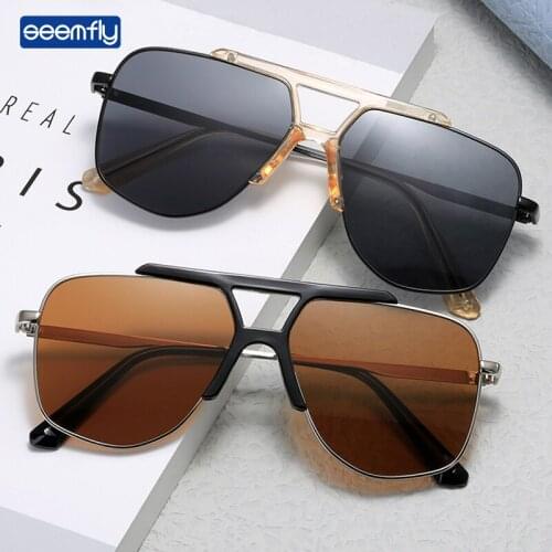 Seemfly Polygon Irregular Metal Glasses Transparent Colorful Eyewear For Men Women Vintage Oversized Metal Decorative Spectacles