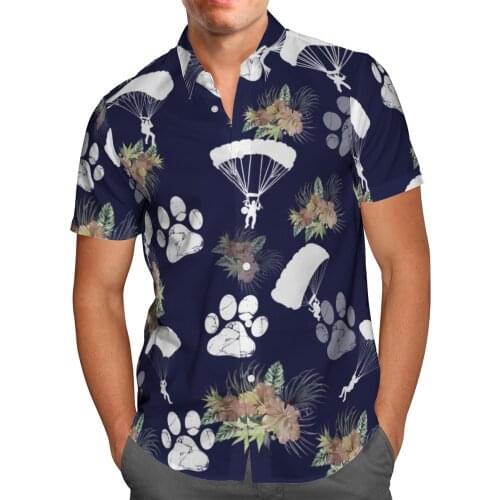 Parachute Breathabl 3D Beach Hawaii Summer 2021 Shirt Short Sleeve Shirt Streetwear Oversized 5XL Chemise Hombre Blusa Masculina