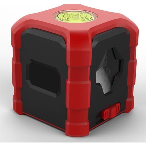 Mini portable 2 Lines Laser Level Red Cross Lines Self-leveling Horizontal and Vertical Cross-Line Support multiple power modes