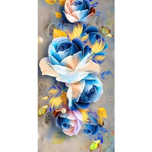 Sale 5D DIY Diamond Painting Rose Cross Stitch Kit Full Drill Embroidery Mosaic Flowers Art Picture of Rhinestones Home Decor