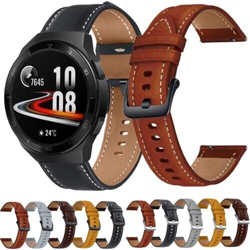 For Huawei Watch GT2e GT 2 Pro 2E Strap Genuine Leather Band 22mm Watch Strap Bracelet Watchband Wristband For Honor Magic Watch