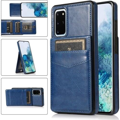 Luxury Slim Fit Leather Wallet Case For Samsung Galaxy S21 Ultra S20 FE S9 Plus Note 20 10 Lite With Card Slot Shockproof Cover