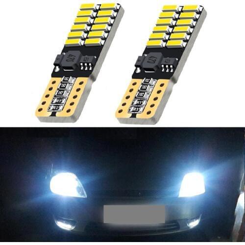 OXILAM 2x Canbus T10 LED Car Parking Light 12V For Renault Duster Megane 2 3 Logan Clio 4 2 Captur Sandero Laguna 2 Scenic