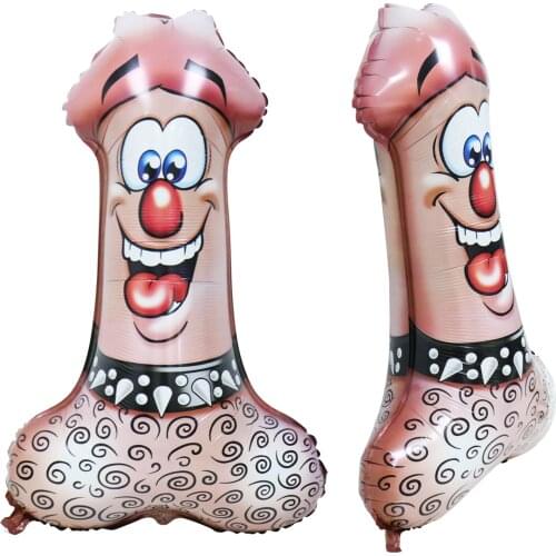 50 x 80cm Penis Shape Bachelorette Party Decoration Aluminium Foil Balloon Hen Party Adult Party Night Club Balloon Supplies