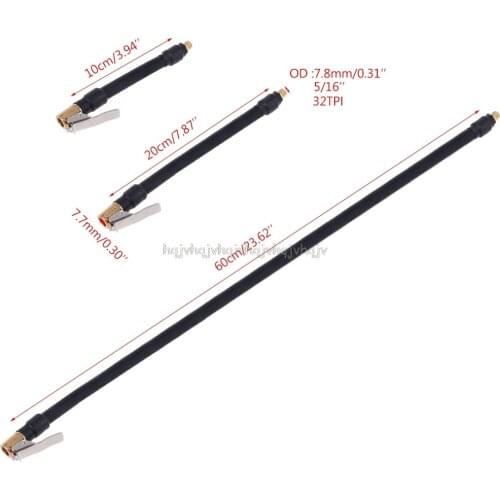 Universal Flexible Tire Tyre Valve Extension Tube Adapter for Air Compressor Tire Inflator Pump for Car Motorcycle Bike Au10 21
