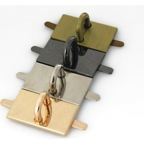 1pcs Zinc Alloy Bag Lock Base Fashion Clip Buckle for DIY Handbag Bag Purse Luggage Hardware Closure Bag Parts Accessories