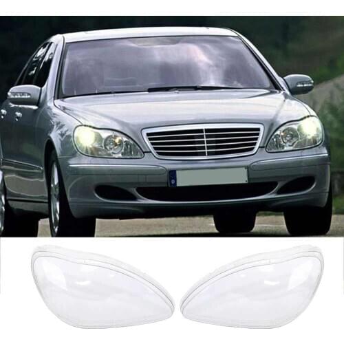 1 Pair Left & Right Headlight Headlamp Clear Lenses Lens Clear Cover Transparent For Benz W220 S500 S320 S350 S280 98-05 XNC