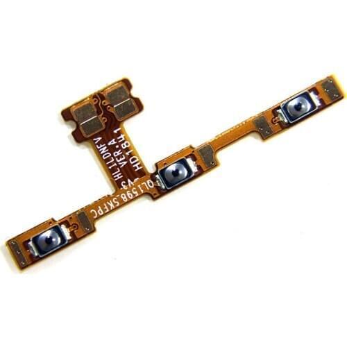10pcs/lot New Power ON OFF Mute Switch Control Key Volume Button Flex Cable For HuaWei Y7 Prime 2018 / Y7 2018 Parts