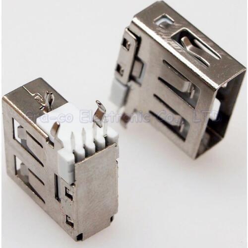 20pcs USB Female Socket Side Inserted A Type short body 14 mm USB Port