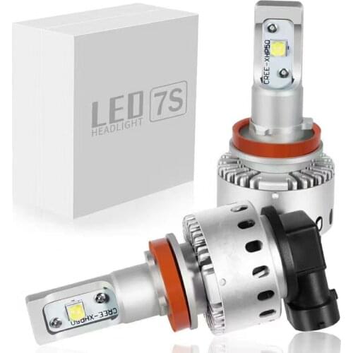 Car Headlight LED Bulb H7 H1 H4 H8 H11 HB3 9005 HB4 9006 H3 9012 HIR2 80W 16000lm Cree XHP50 Chips 6000K Auto Headlamp Fog light