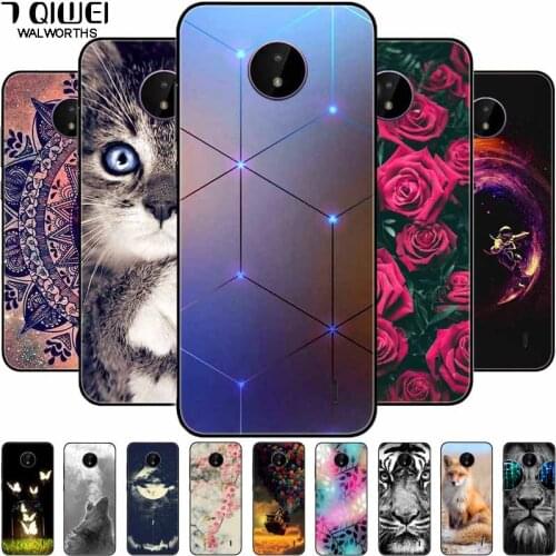 For Nokia C20 Case Phone Cover Silicone Soft TPU Back Funda for Nokia C10 Case 5.52'' Black Fashion Coque for NokiaC20 C 20 2021