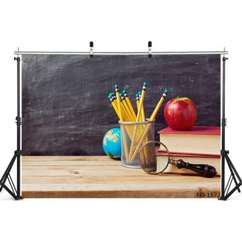 Blackboard Book Back to School Photo Background Custom Photography Backdrops for Photo Studio Wedding Children Baby Photocall