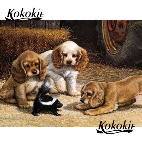 Diamond mosaic dog pattern Full Square painting Rhinestone picture Diamond Embroidery animals 5d diamond painting new arrivals