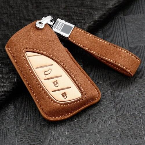 Leather Car Key Case Cover for Lexus IS ES GS GX LS500H NX RX LX LC RC 200 250 570 2018 2019 Remote Car Styling Accessories Fob