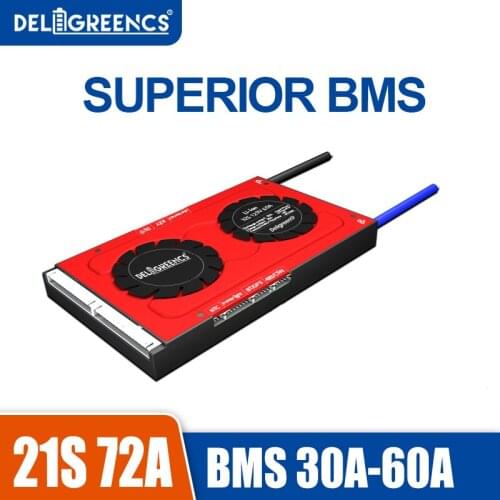 2021 New NCM Battery Protect 18650 Lithium Polymer Battery 21S 72V 30A 50A 60A BMS 3.7V Balance PCM Ebike Scooter Inverter