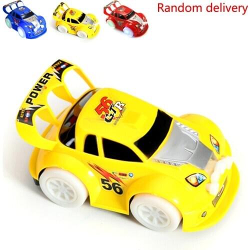 LED Light Up Cars For Tracks Electronics Car Toys With Flashing Lights Fancy DIY Toy Cars For Kid Tracks Parts Car For Children