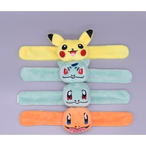 TAKARA TOMY Pokemon Stuffed Pikachu Plush Toys Kawaii Cute Soft Lucky Doll Mini Hand Ruler Toys Kids Gift Kid Christmas Birthday