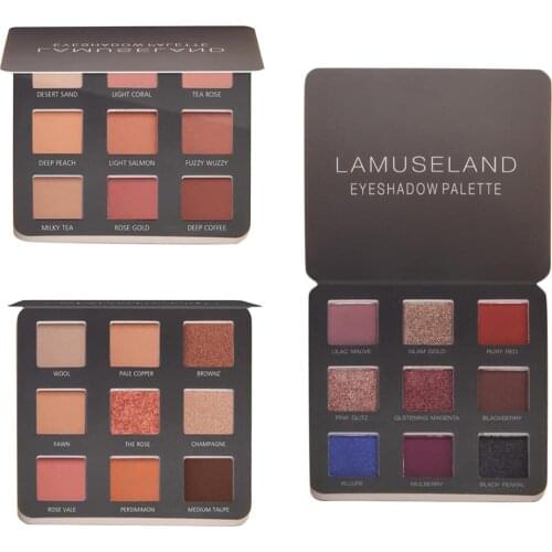 9 Colors Eyeshadow Palette Women Beauty Makeup Shimmer Matte Eye Shadow Gift