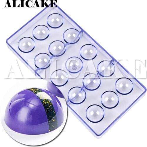 15 Cavity Polycarbonate Chocolate Molds For 32mm Form For Cooking Bakery Tools Plastic Chocolate Mold