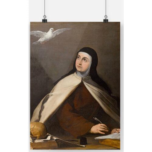 Saint Teresa of Avila Caravaggio Canvas poster Painting wall Art decor Living room Bedroom Study Home Decoration Prints