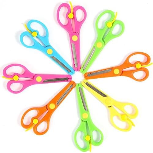 Hand Safety Stationery Office Culture Education Cutting Household Kitchen Sewing Paper Cutter Stainless Steel Knife Scissors