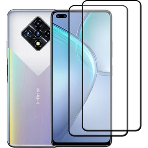 2 PCS For Infinix Zero 8 Glass For Infinix Zero 8 Tempered Glass Full Protective Phone Film Screen Protector For Infinix Zero 8