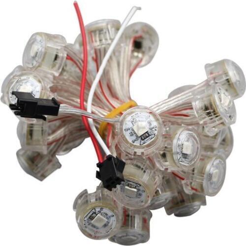 500X Fog / Clear cover 20mm SM16703 LED point light source DC5V input addressable full color LED module express free shipping