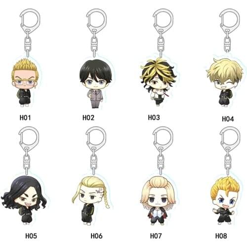Tokyo Revengers Acrylic Keychain Anime Character Mikey Draken Chifuyu Pendant Keyring Jewelry Gifts