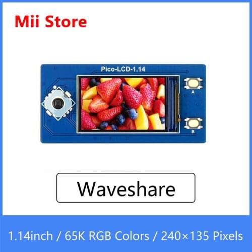 Waveshare 1.14inch LCD Display Module For Raspberry Pi Pico 65K RGB Colors 240*135 Pixels SPI Interface