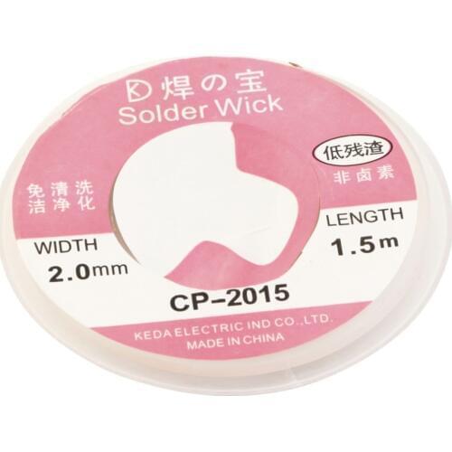 1 pcs CP-2015 2.0mm Desoldering Braid Soldering Remover Wick Accessory 0.75m High Quality