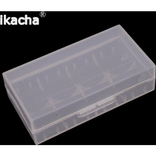 10pcs White 4 x16430 batteries 2 x 18650 Battery Plastic Transparent White Battery Case Holder Storage Box #46850