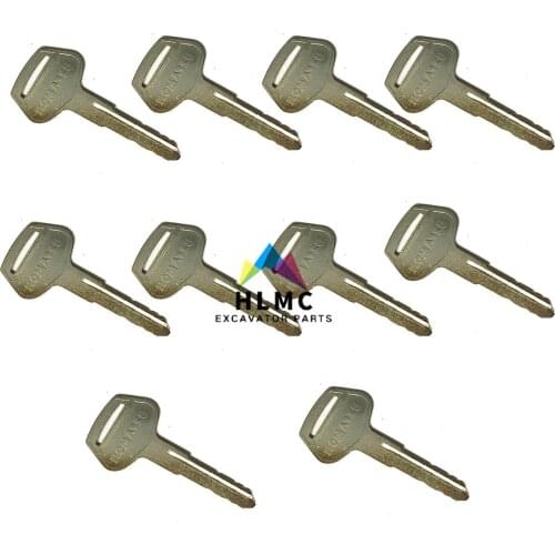 2PCS Excavator Heavy Equipment Construction spare parts PC200-7 Ignition Key