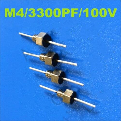 100PCS) M4 3300PF 100V 10A feedthrough capacitor