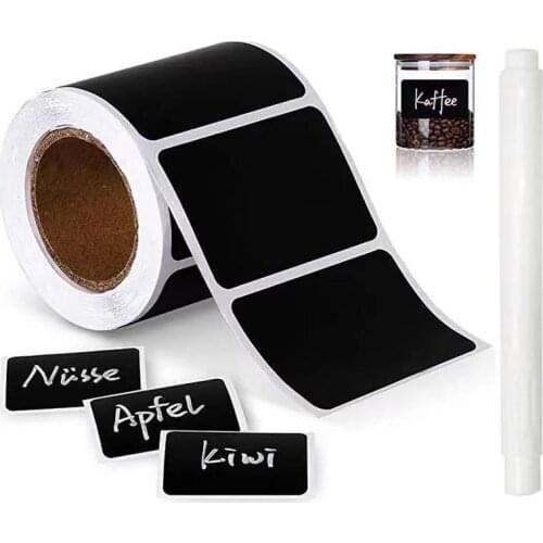 120-150Pcs/Roll Erasable Blackboard Sticker Pantry and Storage Stickers for kitchen Jars Waterproof Chalkboard Labels Sticker