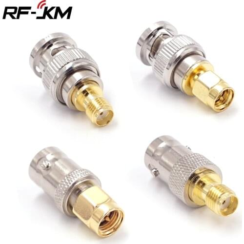 2pcs SMA to BNC Antenna Connector SMA Male Female to BNC Male Female RF Adapter Coax Coaxial