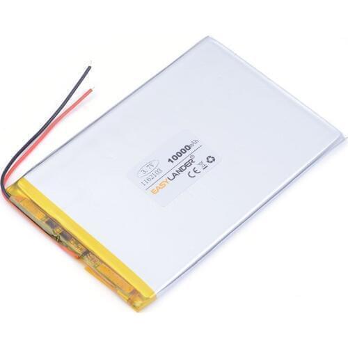 3.7V 10000mAh Lithium Polymer Rechargeable Battery Li-Po For GPS PSP DVD Power bank 9" 11" PAD Tablet PC laptop nootbook 1162103