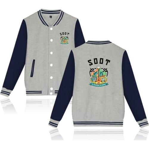 WAWNI Wilbur Soot Baseball Jacket Polyester Plus Cotton Unisex Trendy Fashion Hip Hop Baseball Uniform Cute Printing Jacket