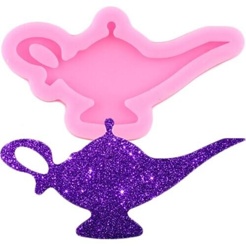 Shiny Teapot Keychain Silicone Mold Crafts Epoxy Craft Resin Molds DIY Jewelry Pendant Molds Fondant Chocolate Candy Clay Moulds