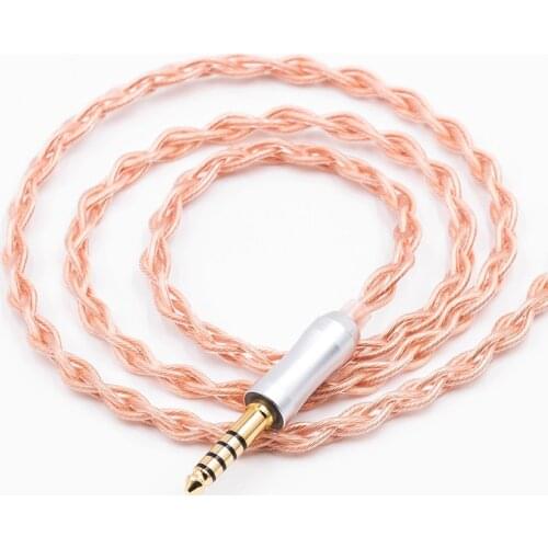 BQEYZ 4 Core Single Crystal Copper Cable Earphones 0.78mm Cable Connectors For Spring 2 BQ3 KC2 K2 KB1 S2 PRO Spring1 P2 NO.3