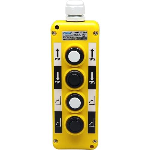 COP- 4B TNHA1-T481 Car Lift Control Button Box Lifting Loading Unloading Truck Tail Plate Hydraulic Pressure Operation Switch