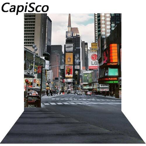 Capisco Modern city street busy road photography studio backgrounds children baby photo background photography backdrop