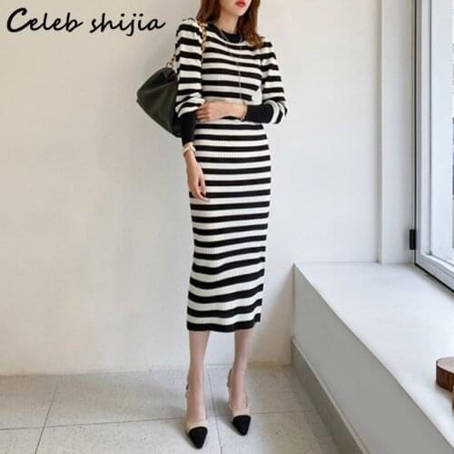 CELEB SHIJIA Fashionable Knitted Dresses