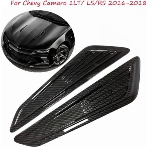 Car Air Intake Decorative Panel Cover Hood Decoration Carbon Stickers For Chevy Camaro 1LT/ LS/RS 2016 2017 2018 Accessories