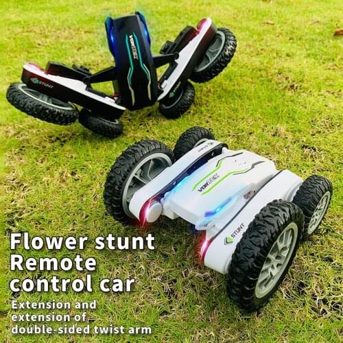360° Rolling Kids RC Stunt car,Newest Double-sided Four-Channel Drift Crawler Remote Control 2.4G Tumbling Car Vehicle Child Toy